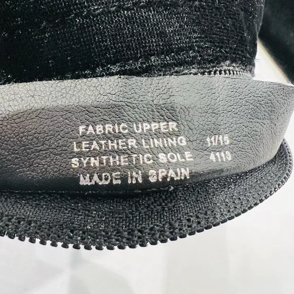 CARVELA WOLF BLACK by Kurt Geiger Zip Closure  Velvet Upper Size 37 - Picture 14 of 16